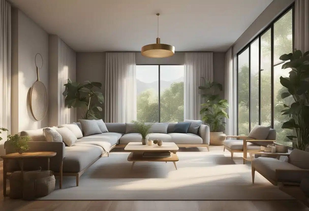 A calm and serene setting with a peaceful atmosphere, symbolizing the emotional release and inner peace that comes with forgiveness